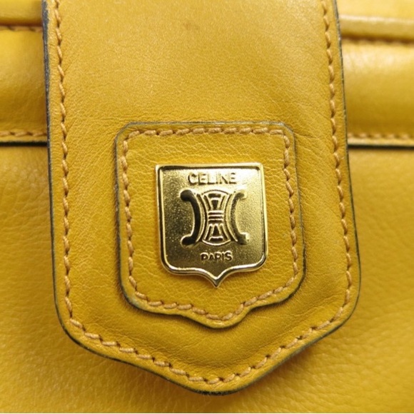 Celine Macadam Leather Handbag Brown - Picture 9 of 11